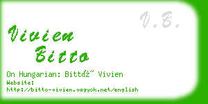 vivien bitto business card